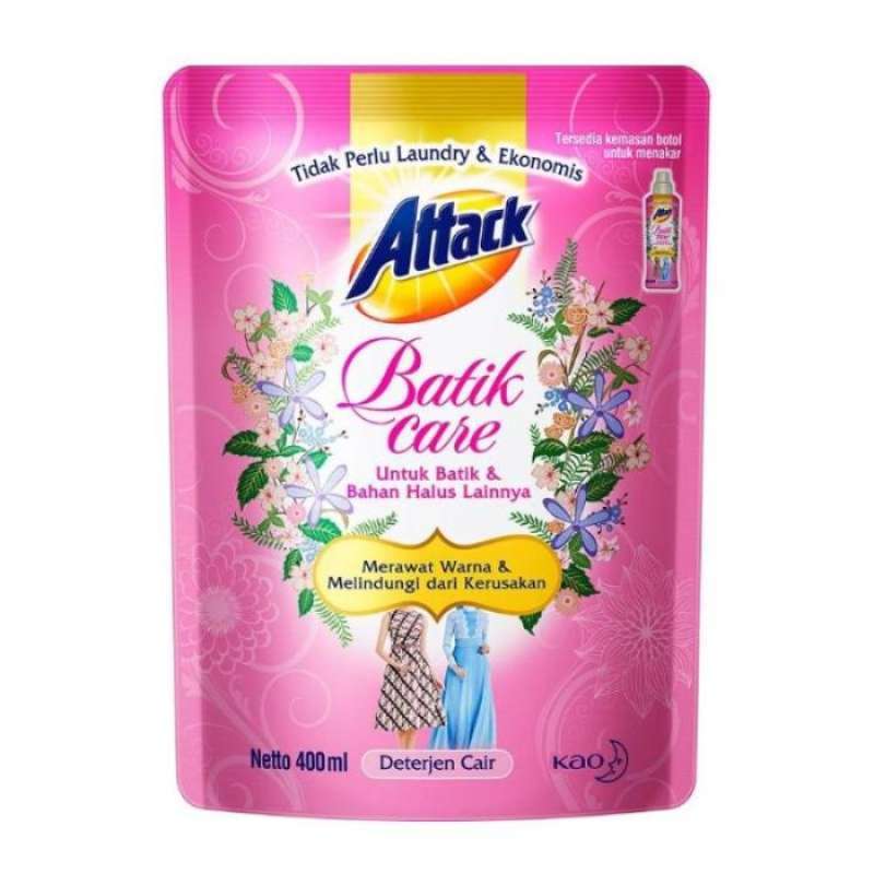Pekanbaru ATTACK DETERGENT BATIK CARE 400ML POUCH