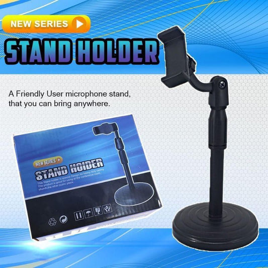 Pekanbaru Stand Hp Adjustable Universal / Holder Meja / Holder Stand Live / Stand Hp Rotari 360