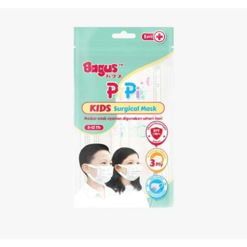 Pekanbaru Bagus Pipi Kids Surgical Mask 5Pcs