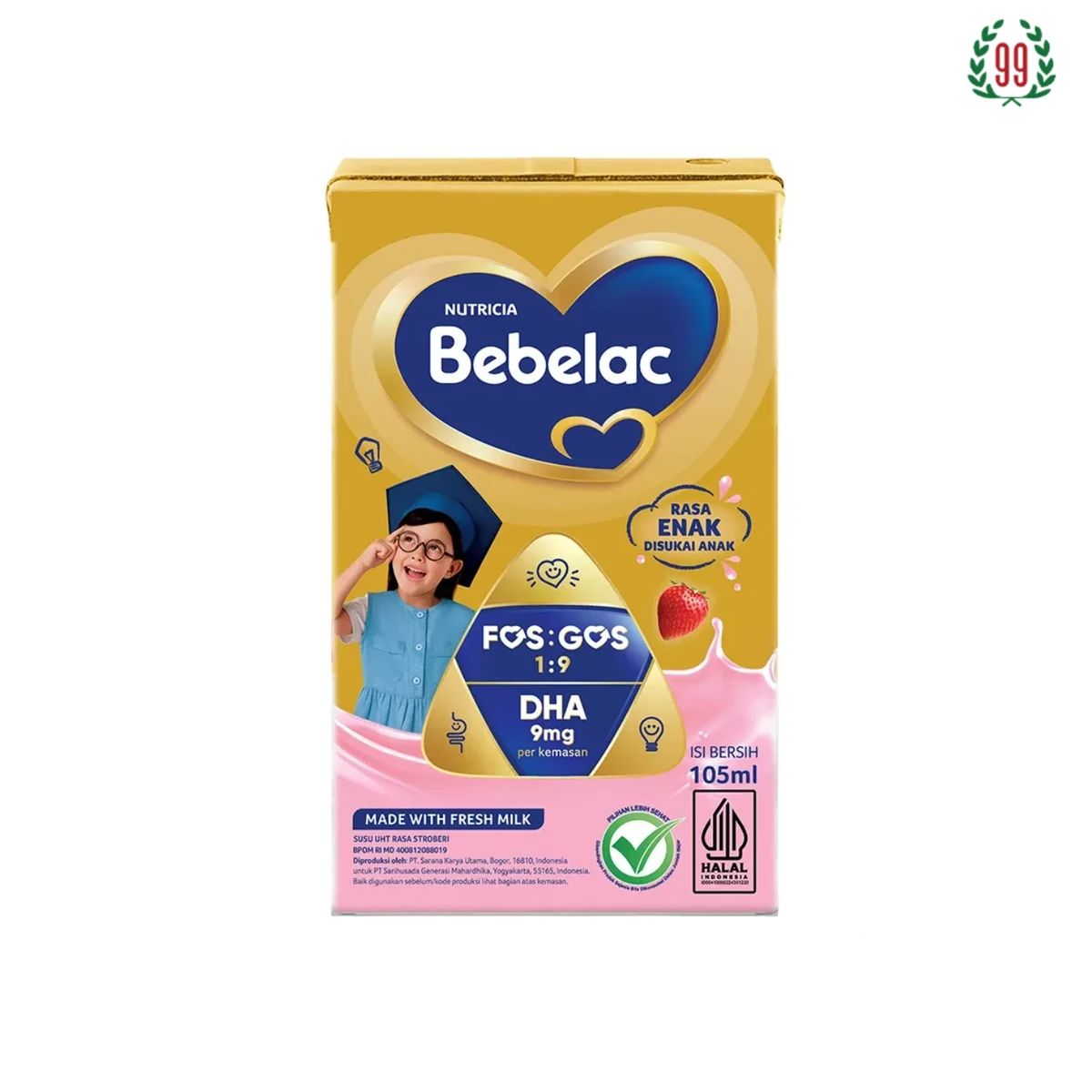 Pekanbaru Bebelac Uht Strawberry 105Ml