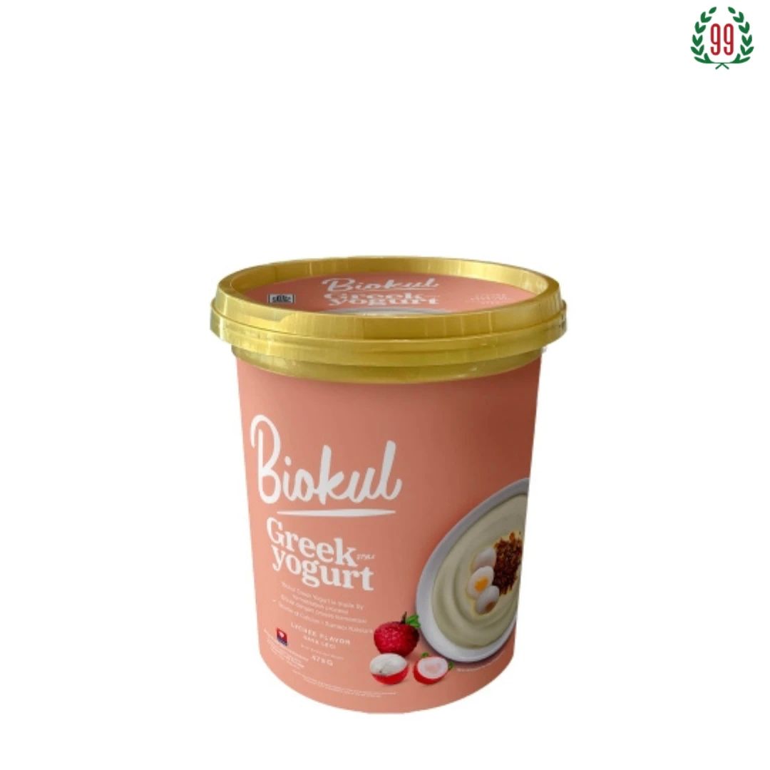 Pekanbaru Biokul Yogurt Greek Lychee 473Gr