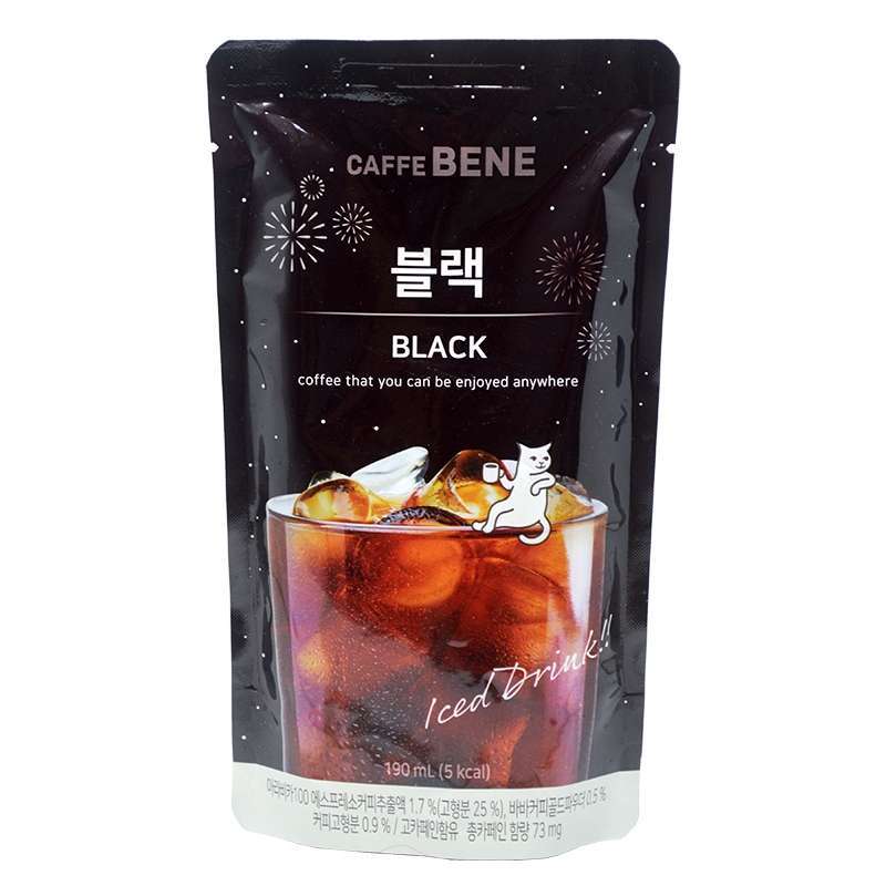 Pekanbaru Caffebene Black Pouch Coffee 190Ml