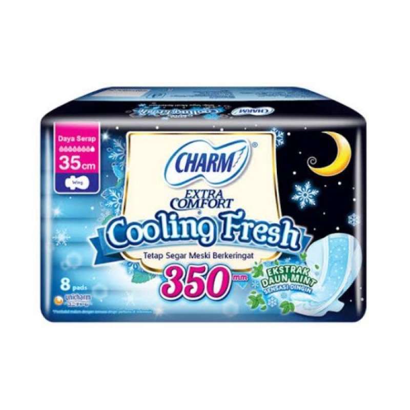 Pekanbaru CHARM COOLING FRESH NIGHT 35CM 8P