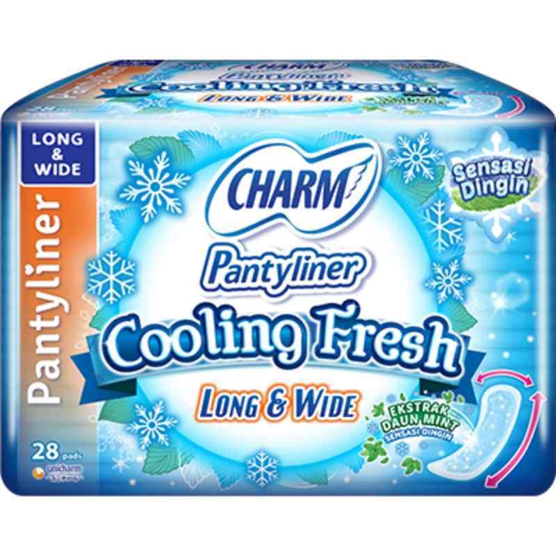 Pekanbaru CHARM PANTYLINER COOLING FRESH L&W 28P