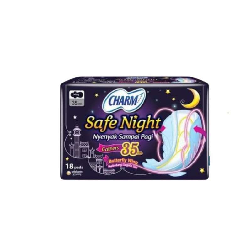 Pekanbaru CHARM SAFE NIGHT 35CM GATHERS 18P/16P