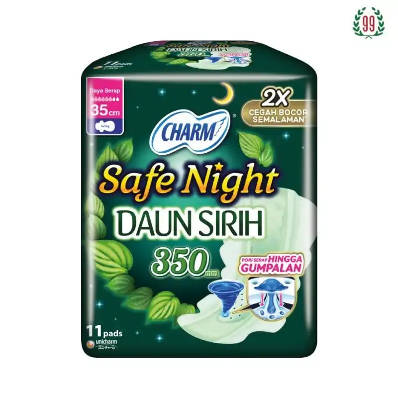 Pekanbaru CHARM SAFE NIGHT DAUN SIRIH 35CM 11 PADS