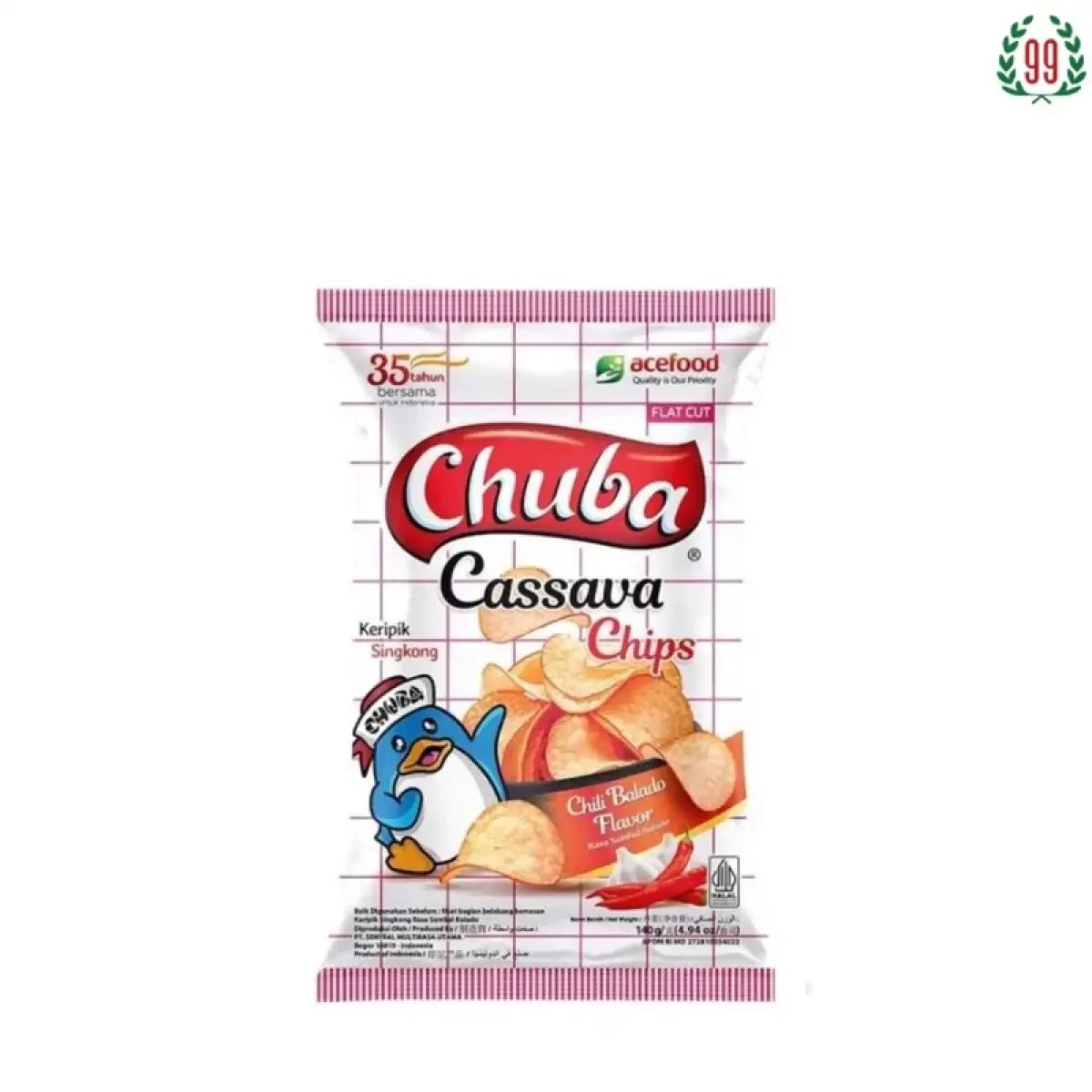 Pekanbaru Chuba Cassava Chips Chili Balado 120Gr