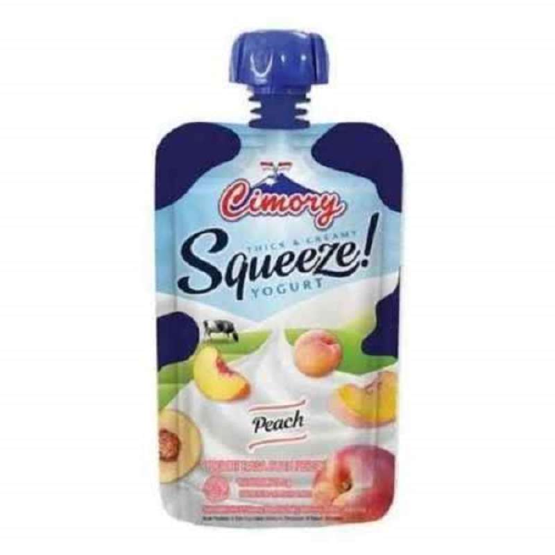 Pekanbaru Cimory Yoghurt Squeeze Peach 120Ml
