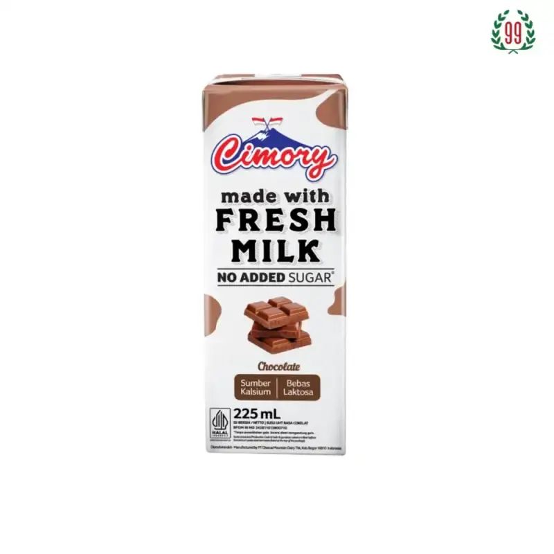 Pekanbaru Cimory Uht No Added Sugar Chocolate 225Ml