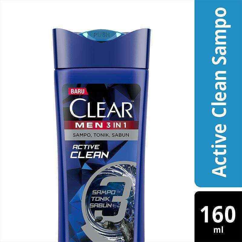 Pekanbaru Clear 3In1 Active Clean 160Ml