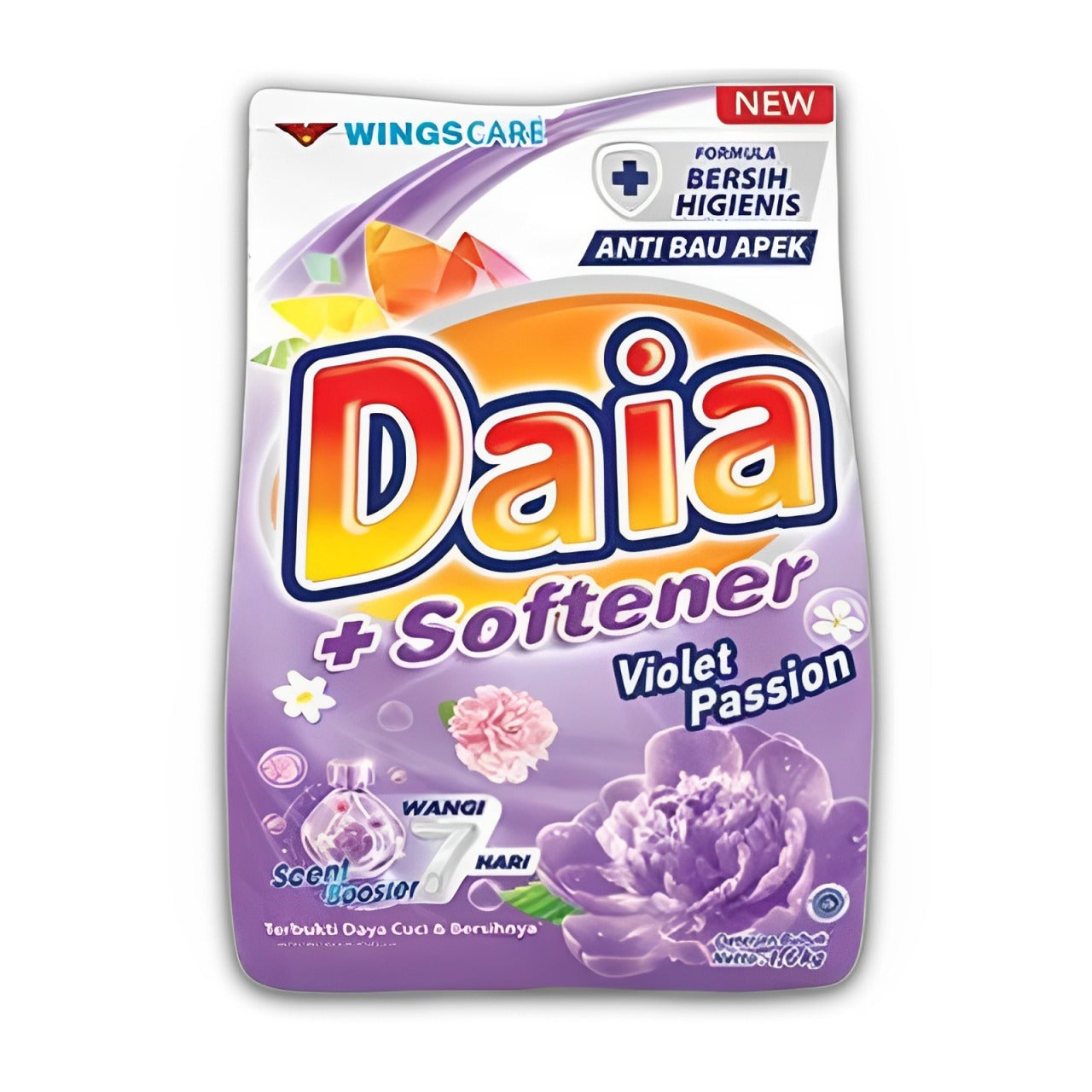 Pekanbaru DAIA DETERGENT+SOFTENER VIOLET 1.5KG BAG
