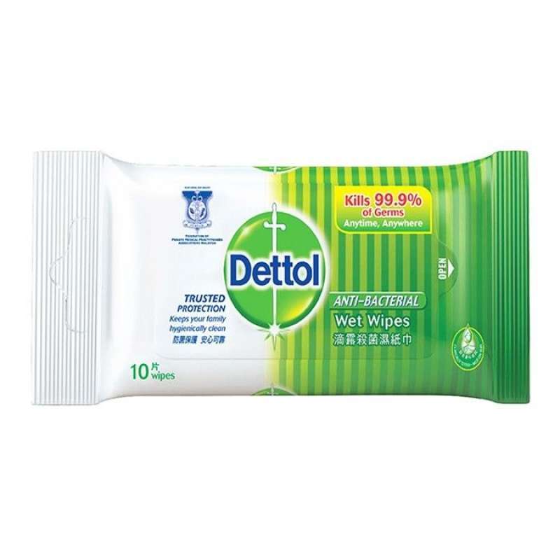 Pekanbaru Dettol Antiseptic Wet Wipes 10S
