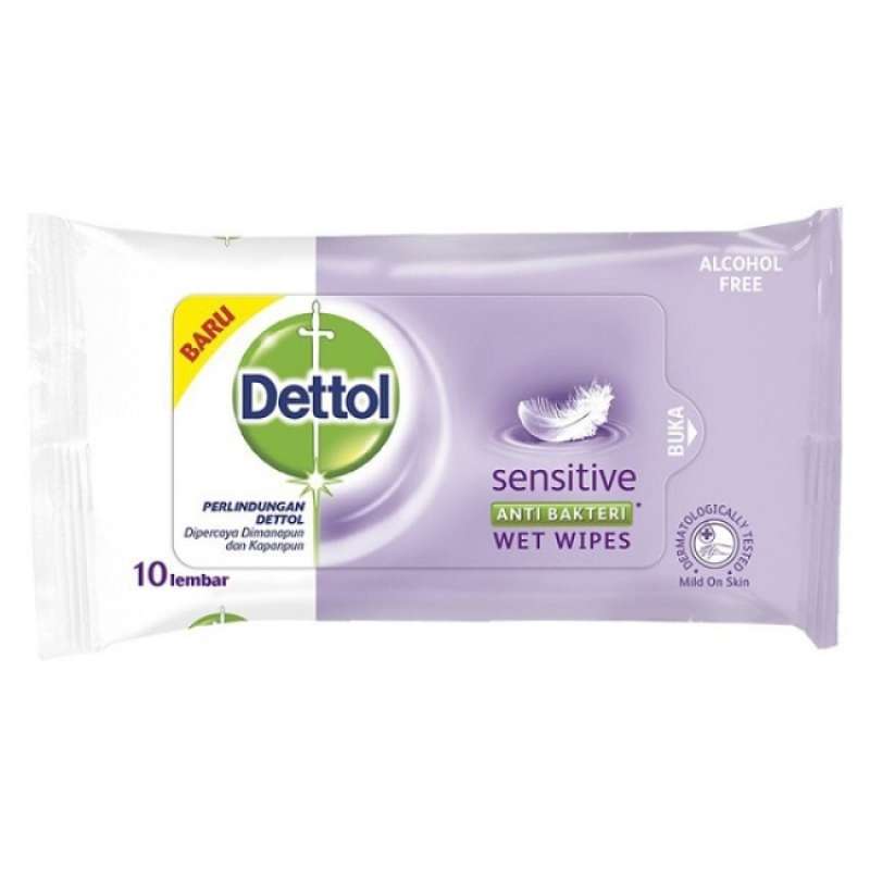 Pekanbaru Dettol Sensitive Wet Wipes 10S