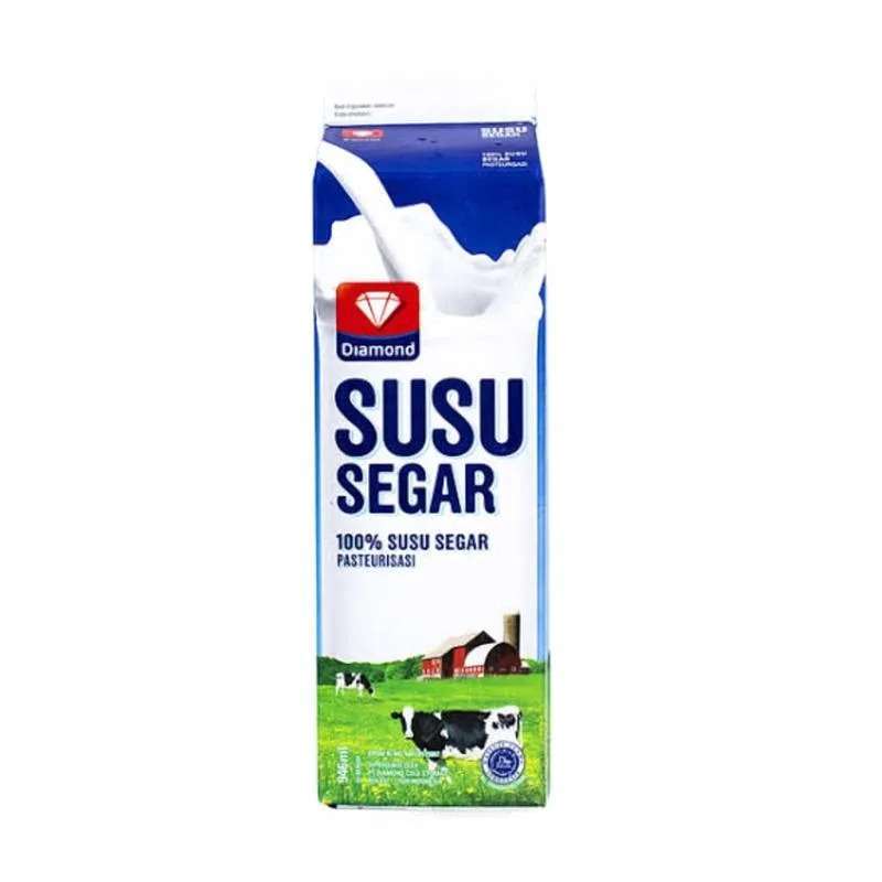 Pekanbaru Diamond Fresh Milk Plain 946Ml Tta