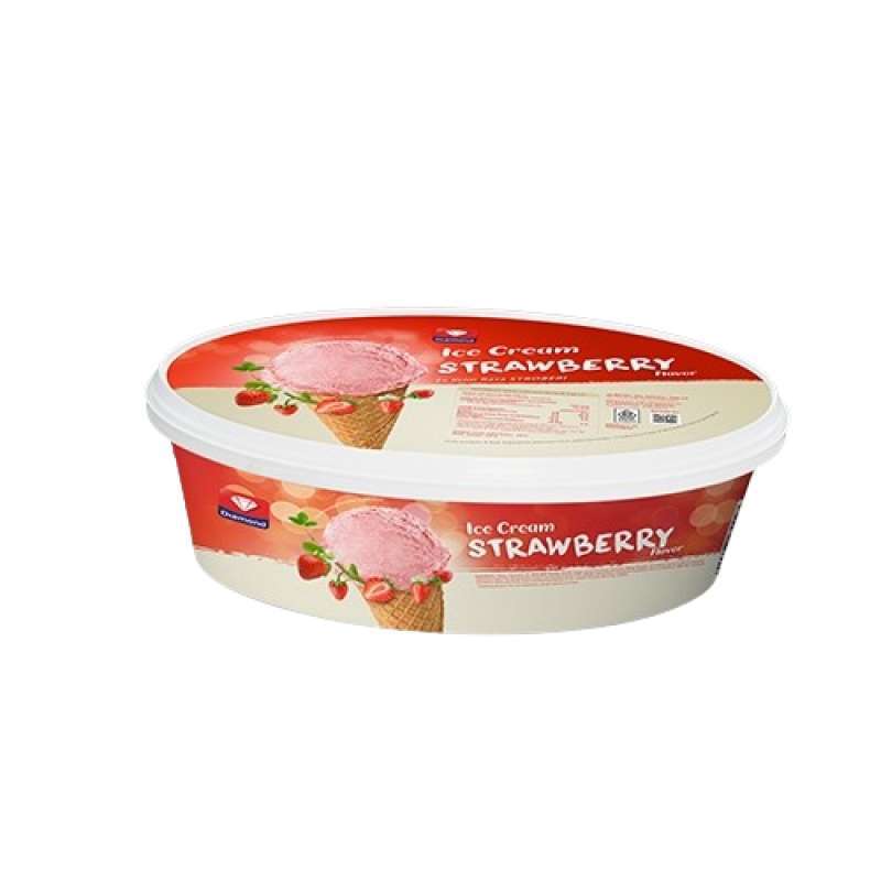 Pekanbaru Diamond Ice Cream Reg Strawberry 700Ml