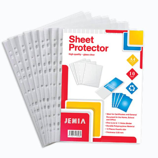 Pekanbaru Sheet Protector Jenia A4 & F4 Isi 10