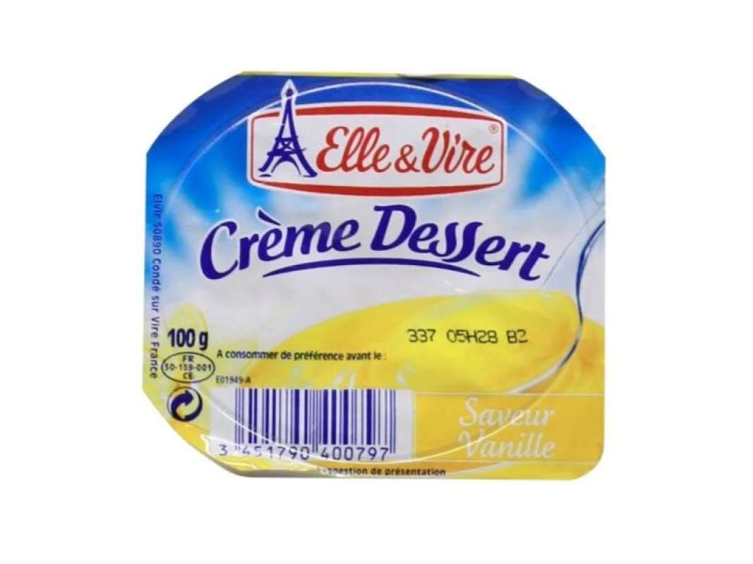 Pekanbaru Elle&Vire Vanila Dairy Pudding 100Gr Cup