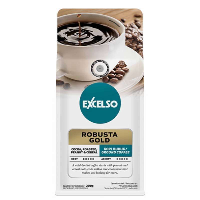 Pekanbaru Excelso Robusta Gold Halus 200Gr Pak