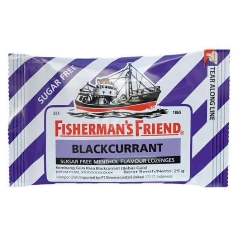 Pekanbaru Fishermans Friend Sf Blackcurrant 25Gr