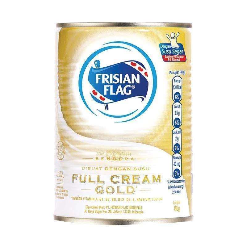 Pekanbaru Frisian Flag Skm Gold Plain 490Gr Can
