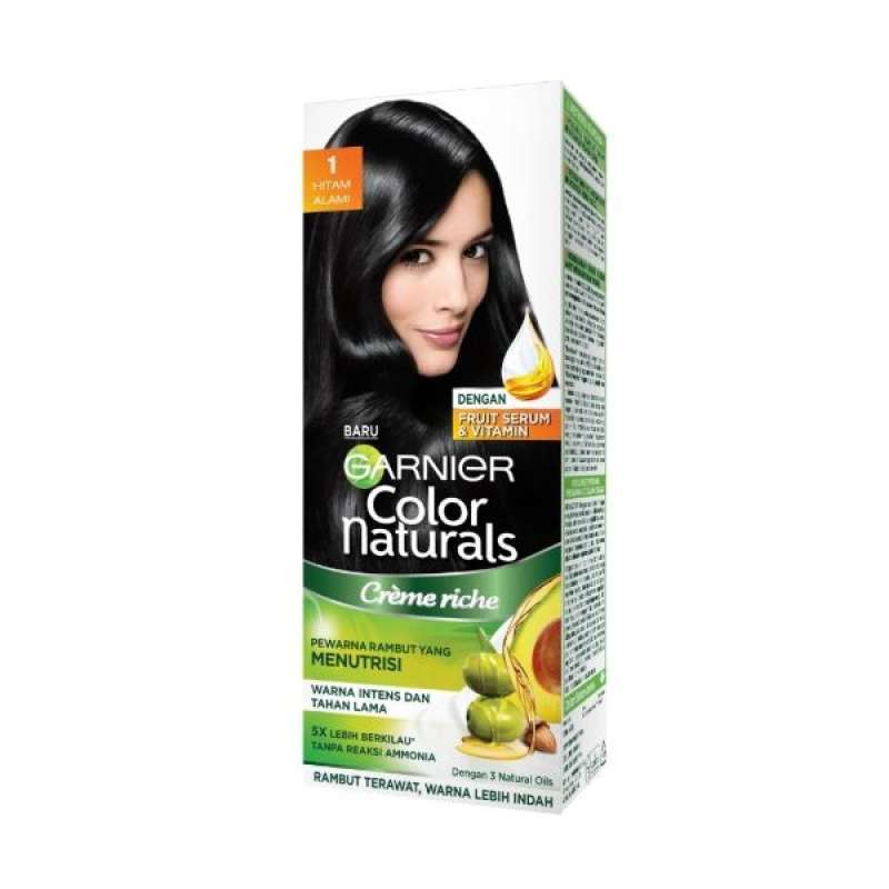 Pekanbaru Garnier Hair Color Natural-1 Hitam Alami