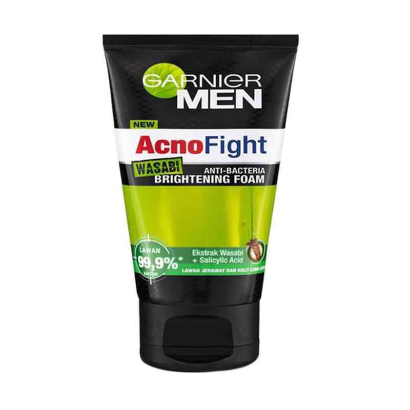 Pekanbaru Garnier Men Acno Fight Wasabi Foam 100Ml