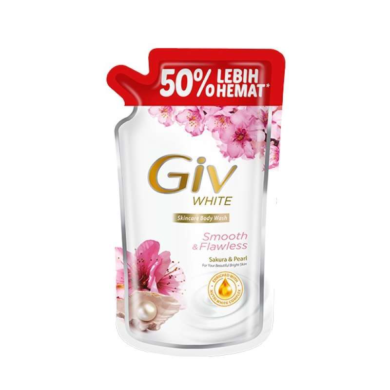 Pekanbaru GIV WHITE BODYWASH SAKURA PEARL 800ML POUCH