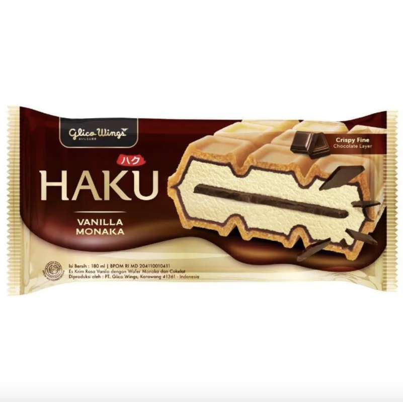 Pekanbaru Glico Haku Monaka Vanilla 180Ml