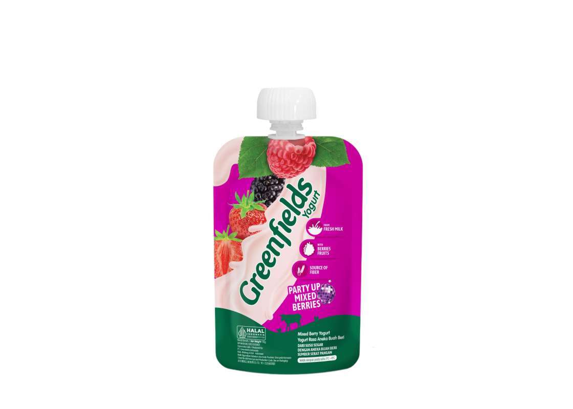 Pekanbaru Greenfields Yogurt Mixberry Pouch 110Gr