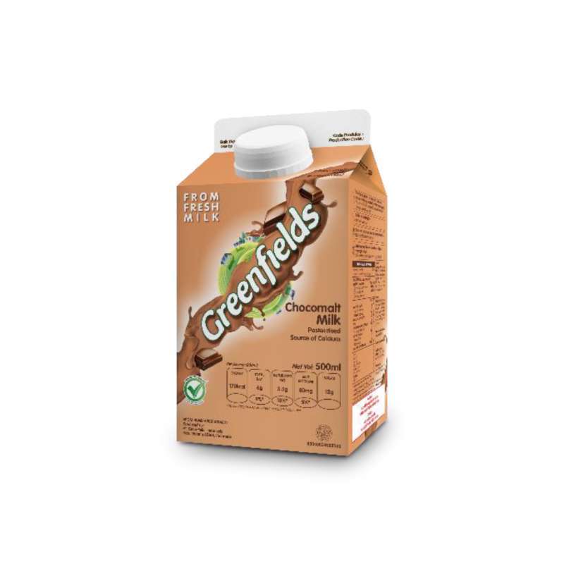 Pekanbaru Greenfields Fresh Milk Chocomalt 320 Ml