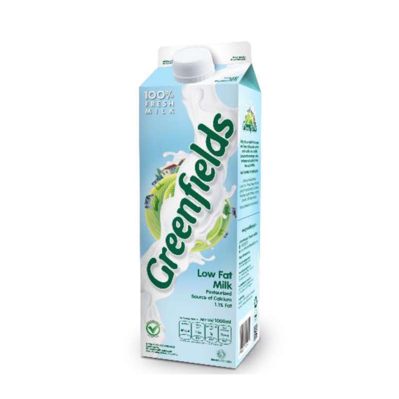 Pekanbaru Greenfields Fresh Milk Low Fat 950Ml Tta