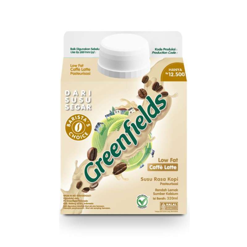 Pekanbaru Greenfields Fresh Milk Low Fat Caffe Latte 320Ml