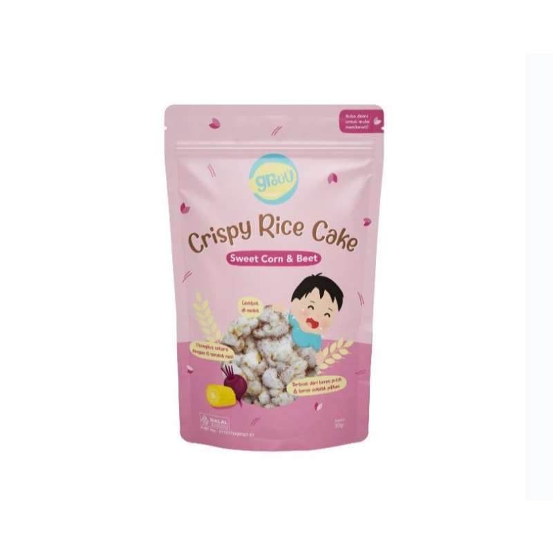 Pekanbaru Grouu Crispy Rice Cake Swt Corn&Beet 20G