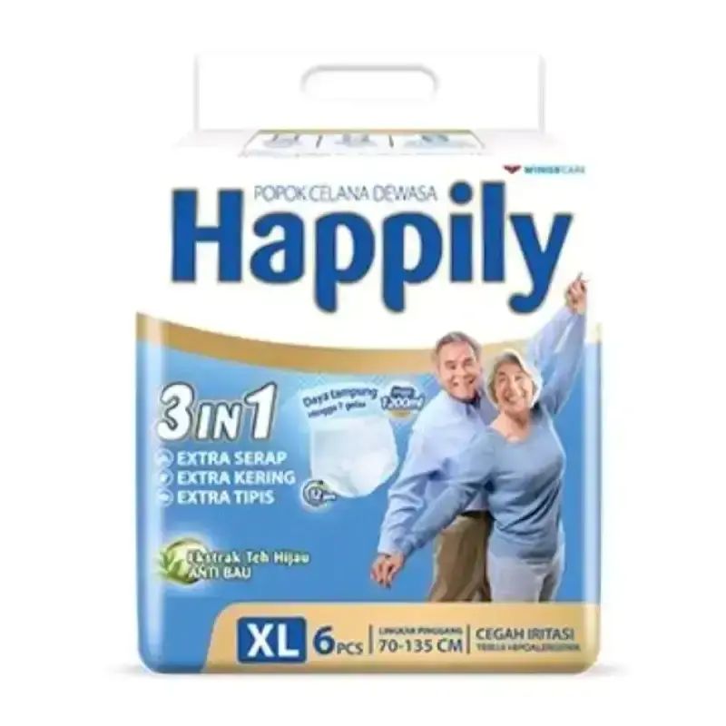 Pekanbaru Happily Adult Diapers Pants Xl6
