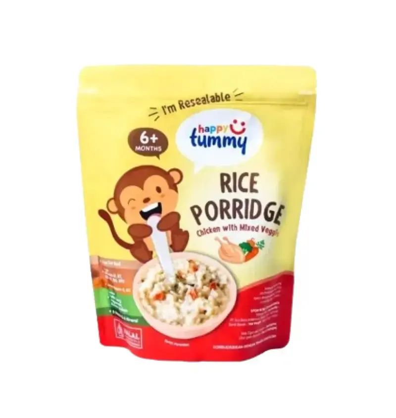 Pekanbaru Happy Tummy Rice Porridge Chicken With Veggie 100G