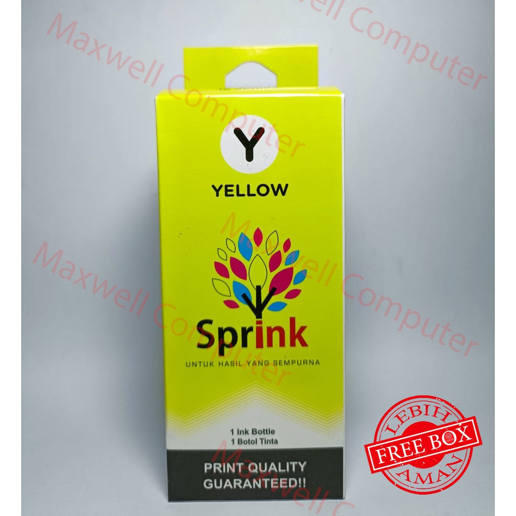 Pekanbaru Tinta Sprink Premium For Canon Yellow / Kuning 150Ml -G1000 G2000 G2002 G3000 G4000 G1010 G2010 G3010 G4010
