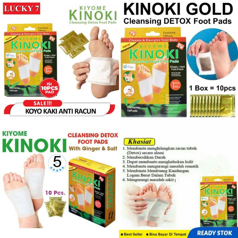 ( 1 box isi 10 pcs) Kinoki Koyo Kaki detox Kaki Original / Kinoki Gold Koyo/ Kinoki Gold Detox