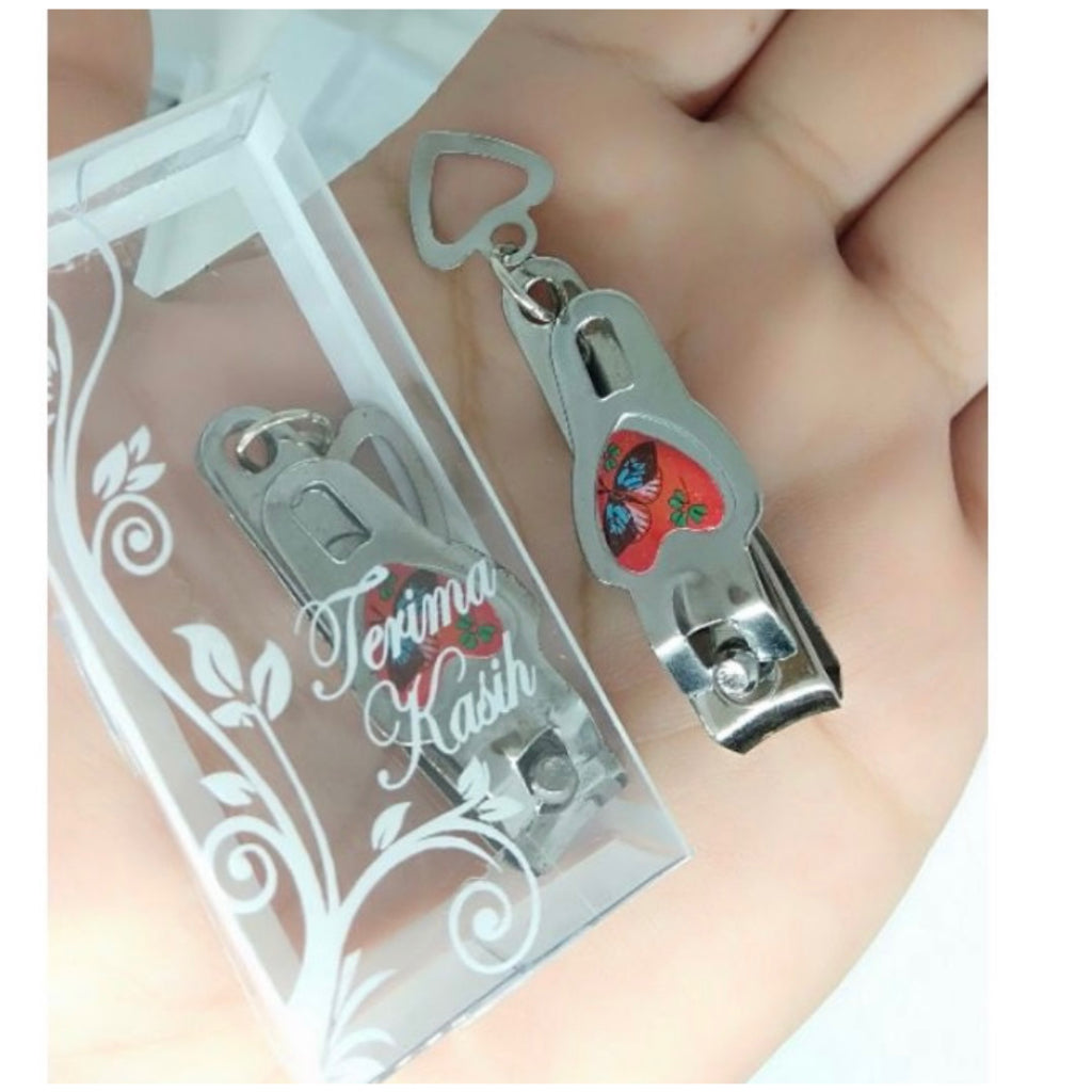 HR- SOUVENIR GUNTING KUKU RANTAI LOVE KEMAS MIKA SOUVENIR MURAH SOUVENIR PERNIKAHAN SOUVENIR ULANG TAHUN