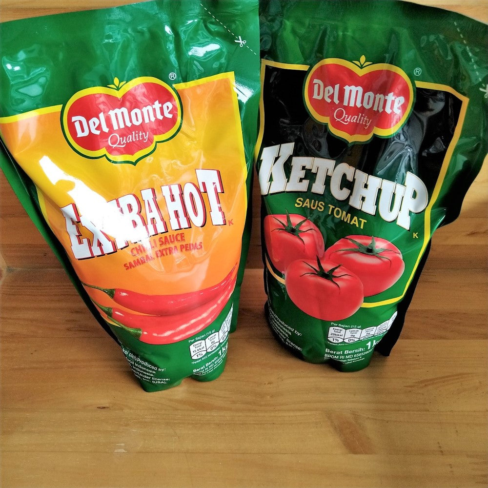 Pekanbaru Del Monte Extra Hot Chili Sauce / Ketchup / Sambal Extra Pedas / Saus Tomat 1 Kg