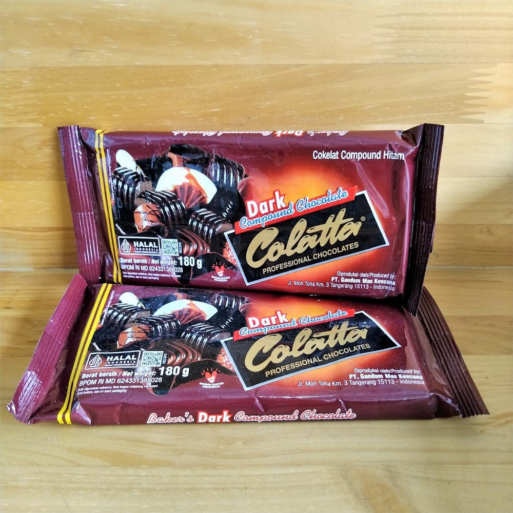 Pekanbaru Colatta Dark Compound Chocolate / Coklat Masak Hitam 180Gr