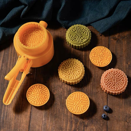Pekanbaru Cetakan Mooncake Semi-Auto 4 Motif