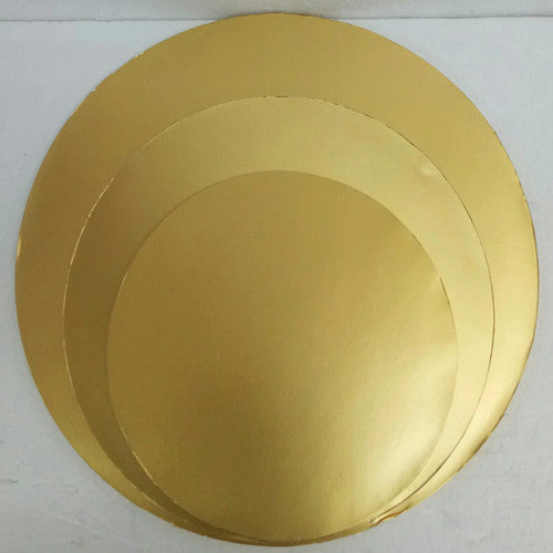 Pekanbaru Cake Board / Tatakan Kue Bulat Gold Berbagai Ukuran