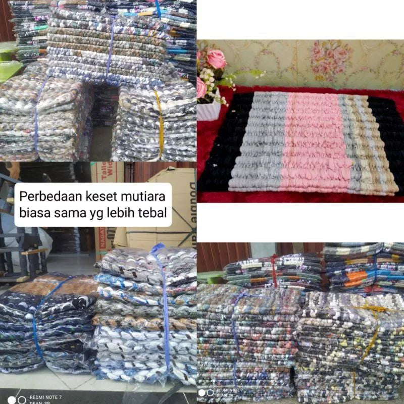 (Super Tebal) Keset Kaki Premium Tebal Ukuran 40 x 60 cm / Keset Mutiara Tebal/ Keset Kamar Mandi
