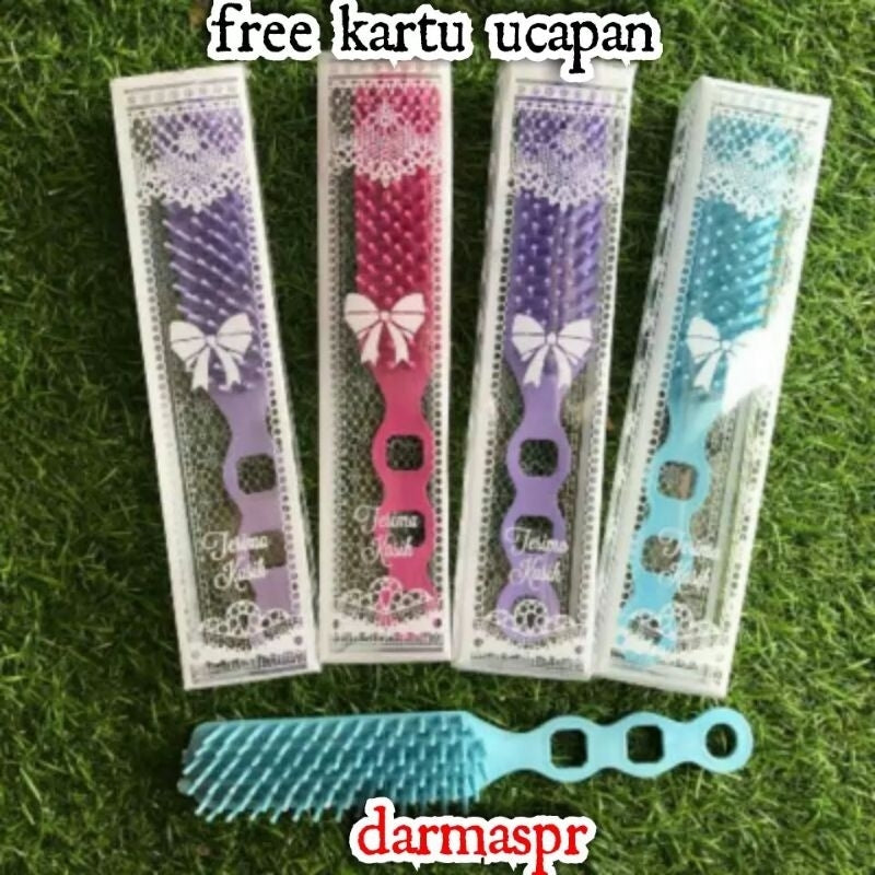 Pekanbaru Souvenir Sisir Sikat Kemasan Mika Motif Souvernir Hadiah Pernikahan Sovenir