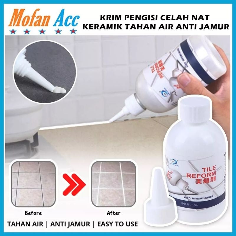Pekanbaru Krim Pengisi Celah Nat Keramik 150Ml Anti Jamur / Lem Reparasi Perbaikan