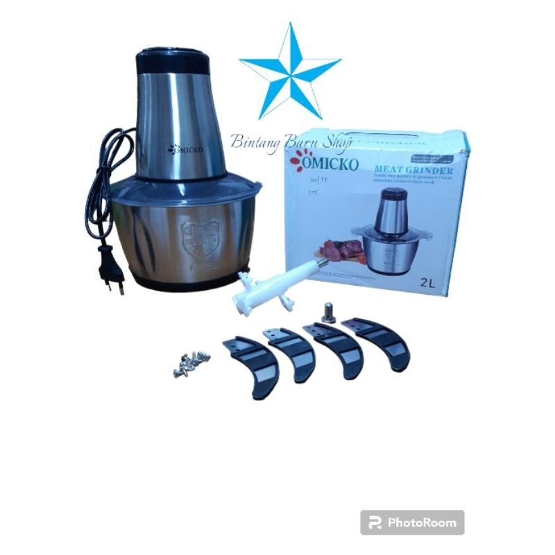 Pekanbaru Chopper Daging / Penggiling / Meat Grinder Stainless Omicko Atau Mitsonic