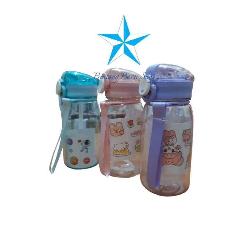 Pekanbaru Botol Air Minum Anak / Botol Minum Sticker 450Ml / Botol Minum Anak