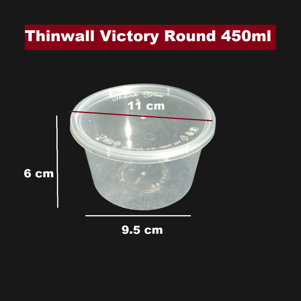 Pekanbaru Victory Thinwall Round & Bowl Per Pack