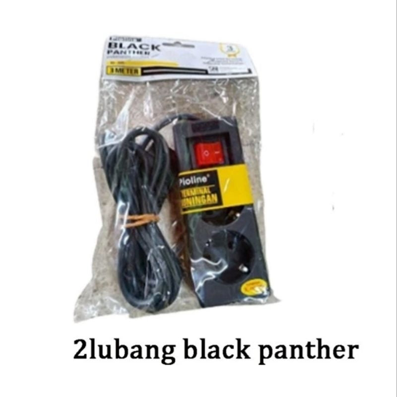 Pekanbaru Cok Sambung / Kabel Sambung / Stop Kontak Pioline Black Panther 2L 3L 4L 5L 5 Meter