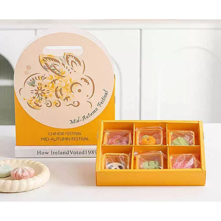 Pekanbaru Mooncake Box Hampers / Kotak Kue Bulan Handle Isi 6